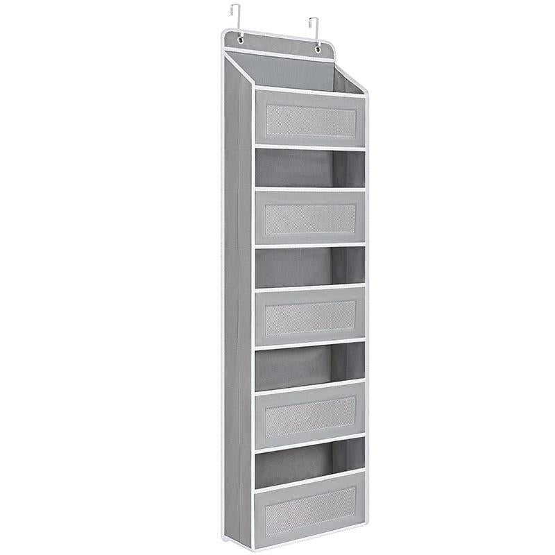 Over the Door Hanging Organizer, 5-Tier Large Capacity Storage, Heavy Duty Anti-Tilt Design, 44Lbs Capacity for Dorm Essentials, Baby Room, Bathroom, Bedroom, Back to School Must Have