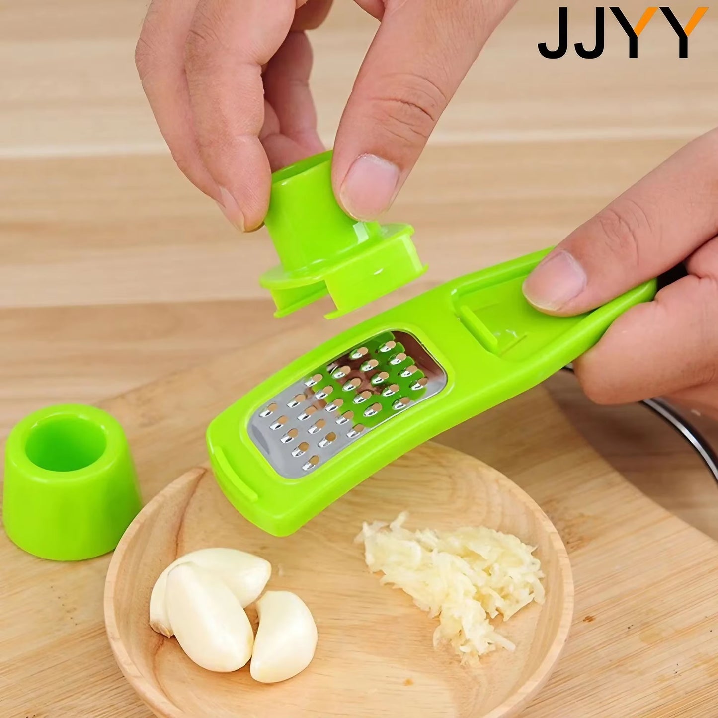 Mini Garlic Grinder Creative Garlic Press Kitchen Garlic Mash Manual Garlic Mashing Green Kitchen Gadgets 1PC