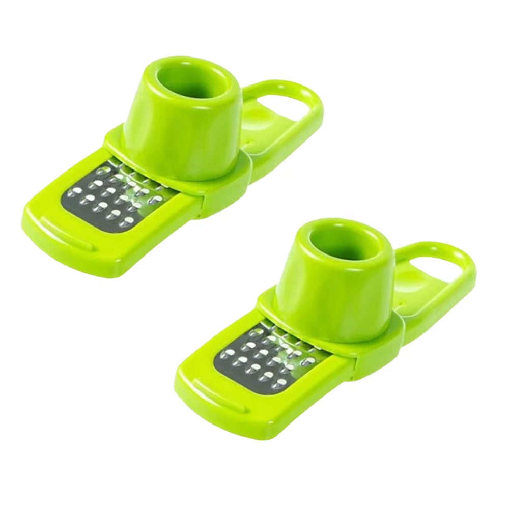 Mini Garlic Grinder Creative Garlic Press Kitchen Garlic Mash Manual Garlic Mashing Green Kitchen Gadgets 1PC