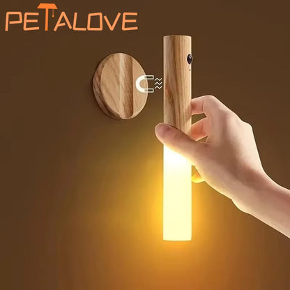 1Pc Intelligent Human Body Induction Night Light, LED Rechargeable Corridor Cabinet Wall Light, Household Toilet Wall Induction