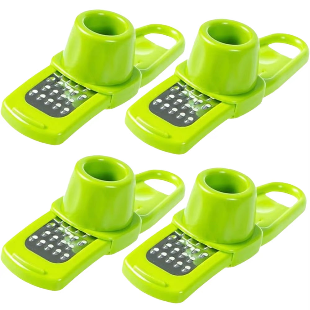 Mini Garlic Grinder Creative Garlic Press Kitchen Garlic Mash Manual Garlic Mashing Green Kitchen Gadgets 1PC