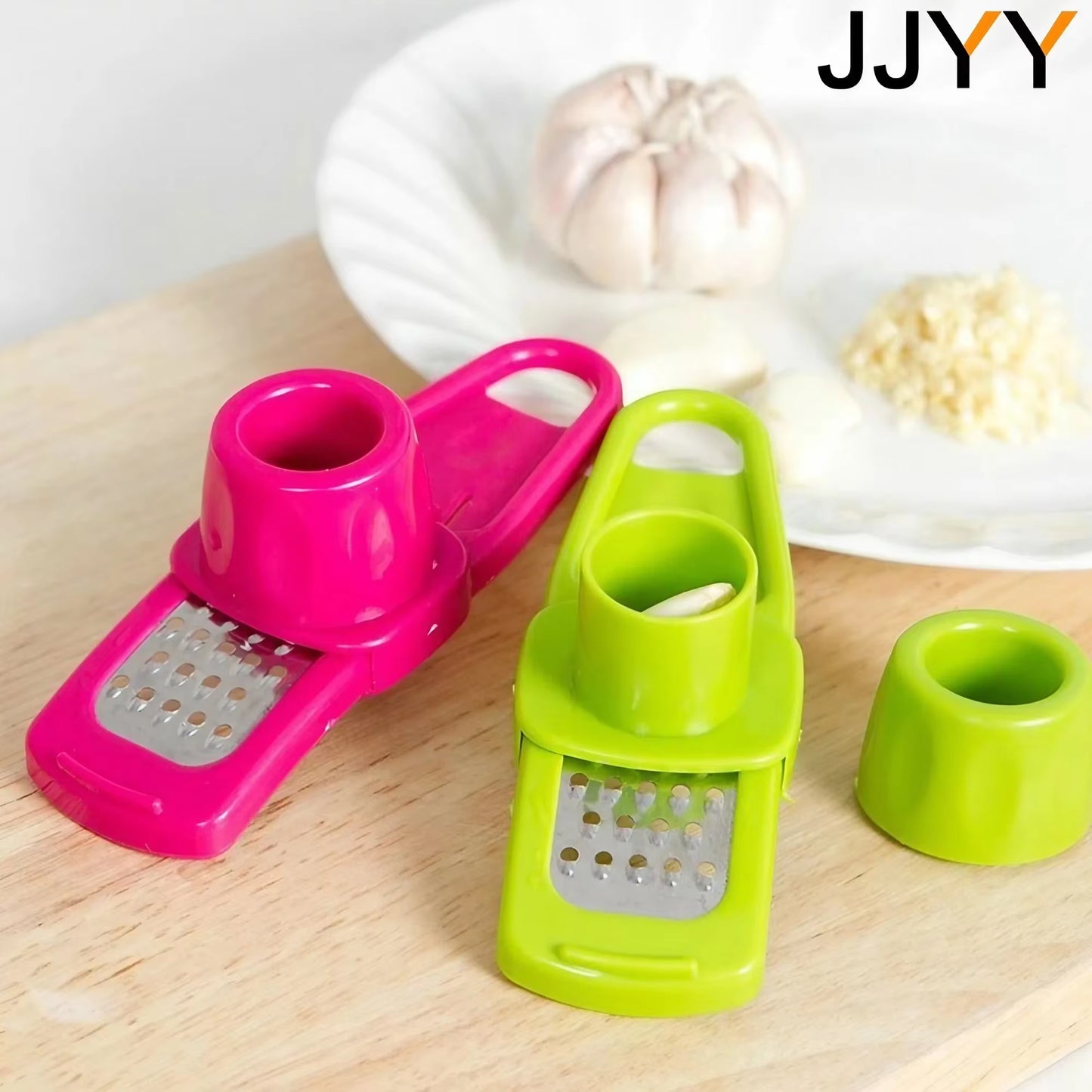 Mini Garlic Grinder Creative Garlic Press Kitchen Garlic Mash Manual Garlic Mashing Green Kitchen Gadgets 1PC